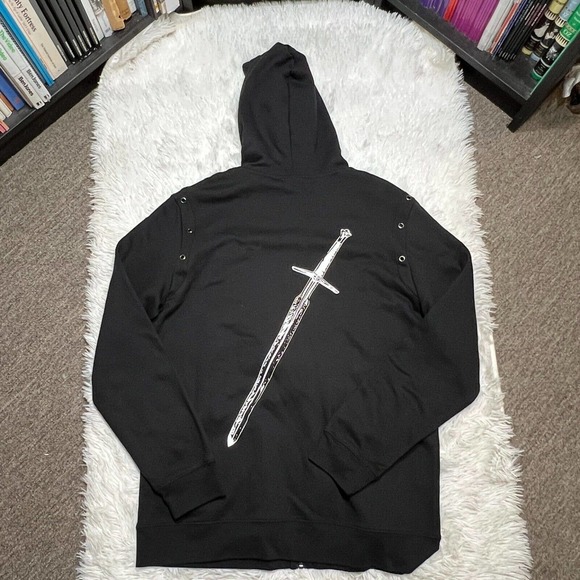 THE WITCHER GERALT SWORD HOODIE SWEATSHIRT SIZE LARGE - Picture 6 of 6